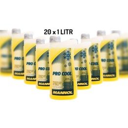 MANNOL płyn do chłodnic pro cool 1L motocyklowy (-40ST.C/+135ST.C) gotowy do użycia - karton 20 szt. (pakiet)