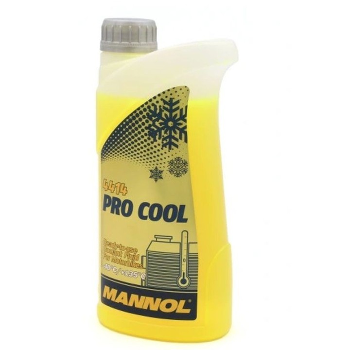 MANNOL płyn do chłodnic pro cool 1L motocyklowy (-40ST.C/+135ST.C) gotowy do użycia - karton 40 szt. (pakiet)