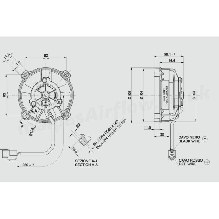 SPAL wentylator chłodnicy z okablowaniem ktm exc-f / xcf-w / freeride / xc-w / xc-w tpi / EXC / EXC tpi, husqvarna fe / fe s, g…