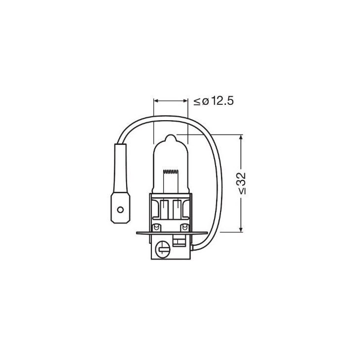 OSRAM żarówka H3 12V 55W, PK22S nightbreakerlaser - 1 sztuka