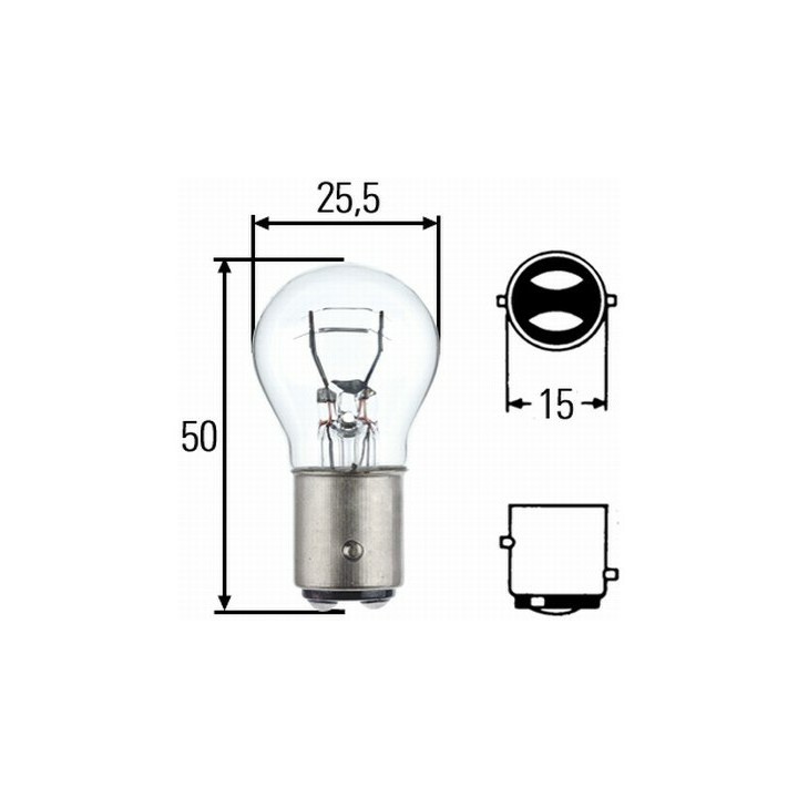 HELLA żarówka 8GD P21/5W 12V BAY15D