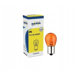 NARVA żarówka 21W 12V BAU15S PY21W (orange) - pomarańczowa kierunkowskaz 1 sztuka