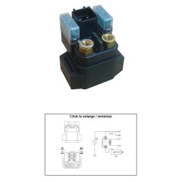 DZE przekaźnik rozrusznika yamaha yfm 125 raptor '11-'13; yfm 250 raptor '08-'13; yfm 700 raptor '13-'20; yxr 450 rhino '07-'09…