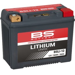 BS BATTERY BS 2026/03 akumulator litowo-jonowy ze wskaźnikiem naładowania LIFEPO4 BSLI-12 (165X86X130) (12,8V,560A,96WH,8AH) (Y…
