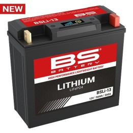 BS BATTERY BS 2026/03 akumulator litowo-jonowy ze wskaźnikiem naładowania LIFEPO4 BSLI-13 (183X79X170) (12,8V,560A,96WH,8AH) (5…