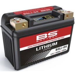 BS BATTERY BS akumulator litowo-jonowy ze wskaźnikiem naładowania LIFEPO4 BSLI-04/06 (134X65X92) (280A,48WH,4AH) (YTZ10S,YT12B-…