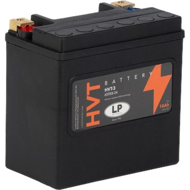 LANDPORT akumulator HVT-3 (mh HVT-3) 12V 14AH 148X86X144 heavy v-twin bezobsługowy - zalany (zwiększony prąd rozruchowy 220A) (…