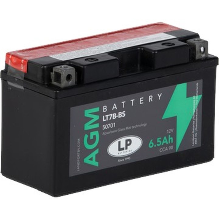 LANDPORT akumulator YT7B-BS (ma LT7B-BS) 12V 6,5AH 150X66X93 bezobsługowy - elektrolit osobno (6) UE2019/1148