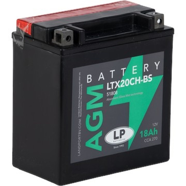 LANDPORT akumulator YTX20CH-BS (ma LTX20CH-BS) (YTX20A-BS) 12V 18AH 150X87X161 bezobsługowy - elektrolit osobno (2) UE2019/1148
