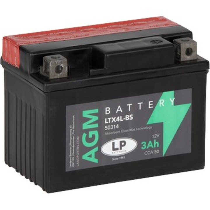 LANDPORT akumulator YTX4L-BS (ma LTX4L-BS) 12V 3AH 113X70X85 (YT4LBS) bezobsługowy - elektrolit osobno (6) UE2019/1148