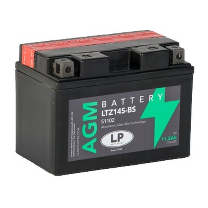 LANDPORT akumulator YTZ14S-BS (ma LTZ14S-BS) 12V 11,2AH 150X88X110 (GTZ14S) bezobsługowy - elektrolit osobno (4) UE2019/1148