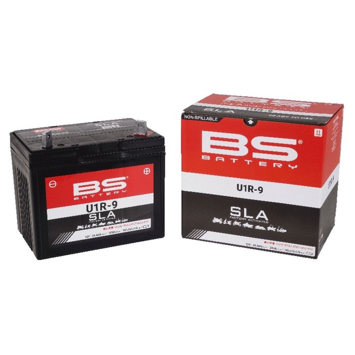 BS BATTERY BS akumulator U1R-9 (fa) sla 12V 28AH 195X125X176 bezobsługowy - zalany (300A) - kosiarka (1)