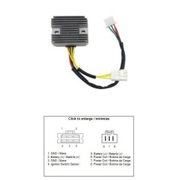DZE regulator napięcia honda fsc 400 silverwing '04-'08; fsc 600 silverwing '05-'13 (35A) (31600-MCT-771)