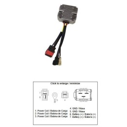 DZE regulator napięcia royal enfield 400 himalayan; 500 classic; gt 535 continental mofset (35A)