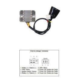 DZE regulator napięcia honda vtx 1800 '03-'08 (31600-MCH-000) (12A)