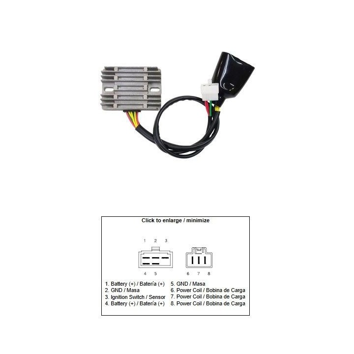 DZE regulator napięcia honda vtx 1800 '03-'08 (31600-MCH-000) (12A)