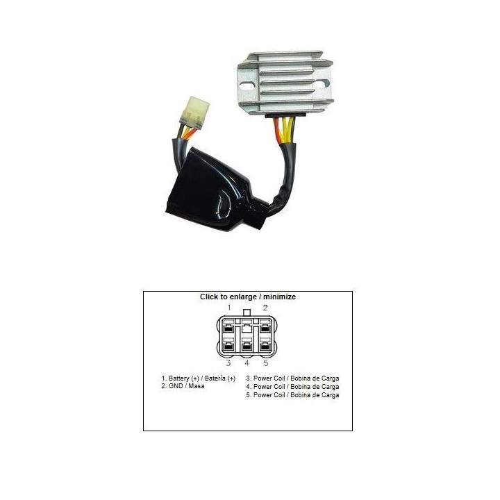 DZE regulator napięcia kawasaki kx 250F '13-'16; kx 450F '12-'15 (21066-0742) (12A)