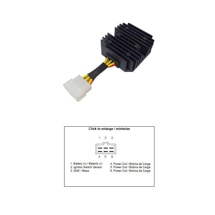 DZE regulator napięcia kawasaki zx 400 (zz-r 400) '90-'92; zx 500 (zz-r 500) '90-'92; ZX-6 ninja '91-'93 (21066-1083) (SH532-12…