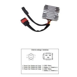 DZE regulator napięcia royal enfield 650 interceptor; continental 650GT mofset (oem 148239/E) (35A)