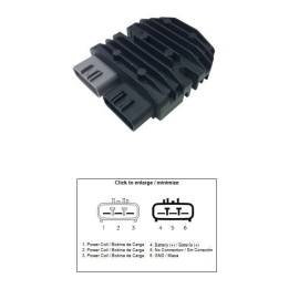 DZE regulator napięcia benelli bn 300/600 '14-'20; trk 302S; trk 502X; leoncino 500; cf moto; voge 500R '20-; ds 500; ds 650; d…