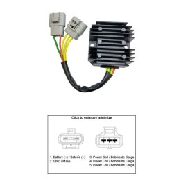 DZE regulator napięcia benelli tnt 250; trk 250; bn 250; (299066080010; 29906N490000)