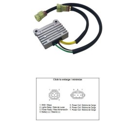 DZE regulator napięcia ktm 125/150/250/300/350/450/400 exc/exc-f/xc/xc-w/xcf-w '17-'23; husqvarna 150/250/300/350/450/501 fe/te…