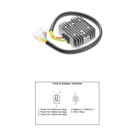 DZE regulator napięcia honda XR 650L '93-'17 (oem 31600-MY6-671) (12A)