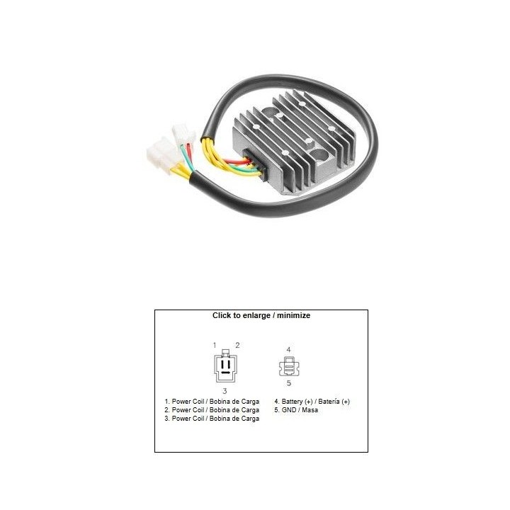 DZE regulator napięcia honda XR 650L '93-'17 (oem 31600-MY6-671) (12A)