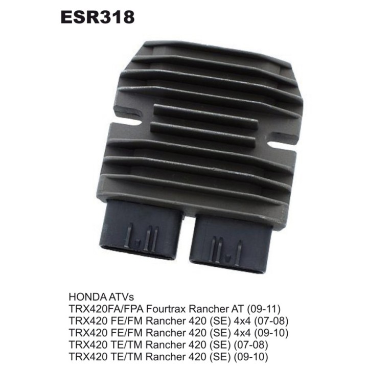 ELECTROSPORT regulator napięcia honda trx 420 fourtrax rancher 07-13, MUV700BIG red '09-'13