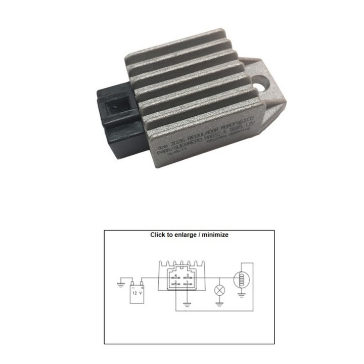 DZE regulator napięcia kymco 50 agility; people; super 9; top boy (12V/8A) (ESR019)