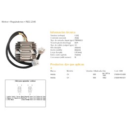 DZE regulator napięcia honda cx 500 '78-'82; cx 500 turbo (31600-415-008, 31600-449-831) (ESR160)