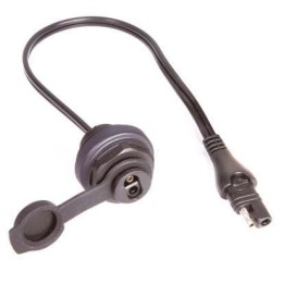 TECMATE Optimate przewód z wtyczką na złącze sae i gniazdkiem sae do zamontowania w pojeździe (długość 15CM) (el)