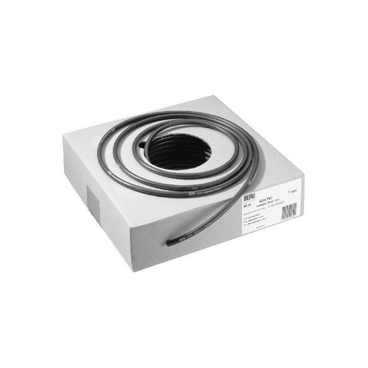 BERU przewód zapłonowy wysokiego napięcia (copper cable - miedziany rdzeń) pvc 7MM (czarny) - odcinek 1 metr