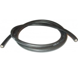 TESLA przewód zapłonowy wysokiego napięcia (copper cable - miedziany rdzeń) silikonowy 7MM (czarny) - odcinek 2 metry