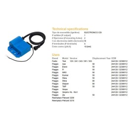 DZE cewkomoduł piaggio bravo/nrg/runner/sfera/zip/fi/vespa; fantic trial 125/241/243/301/303 (OEM-32398112)