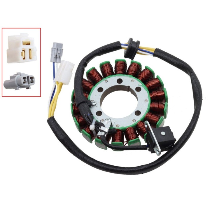 BRONCO uzwojenie alternatora stator suzuki lt-r 450 / z '06-'09 (oem: 32101-45G10; 32101-45G00; 32101-45G11)