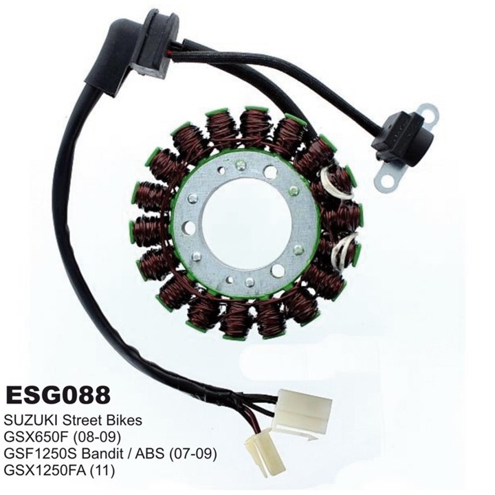 ELECTROSPORT uzwojenie alternatora (stator) suzuki gsf 650 '07-'08, gsf 1250 '07-'09, gsx 650F '08-'09, gsx 1250F '11 (z impuls…