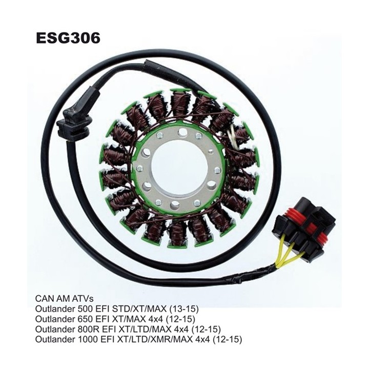 ELECTROSPORT uzwojenie alternatora (stator) can-am outlander 500 (13-15), 650 (12-15), 800/850 (12-16), 1000 (12-16), renegade…