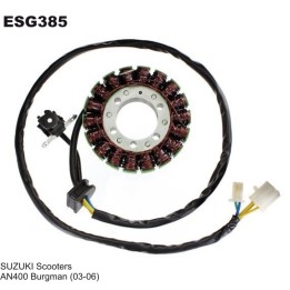 ELECTROSPORT uzwojenie alternatora (stator) suzuki an 400 burgman (03-06) ( z impulsatorem)
