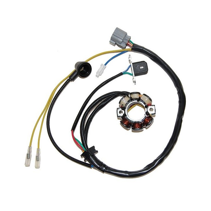 ELECTROSPORT uzwojenie alternatora (stator) ze światłami kawasaki kxf 250 (04), suzuki rmz 250 (04) (z impulsatorem) (50W)