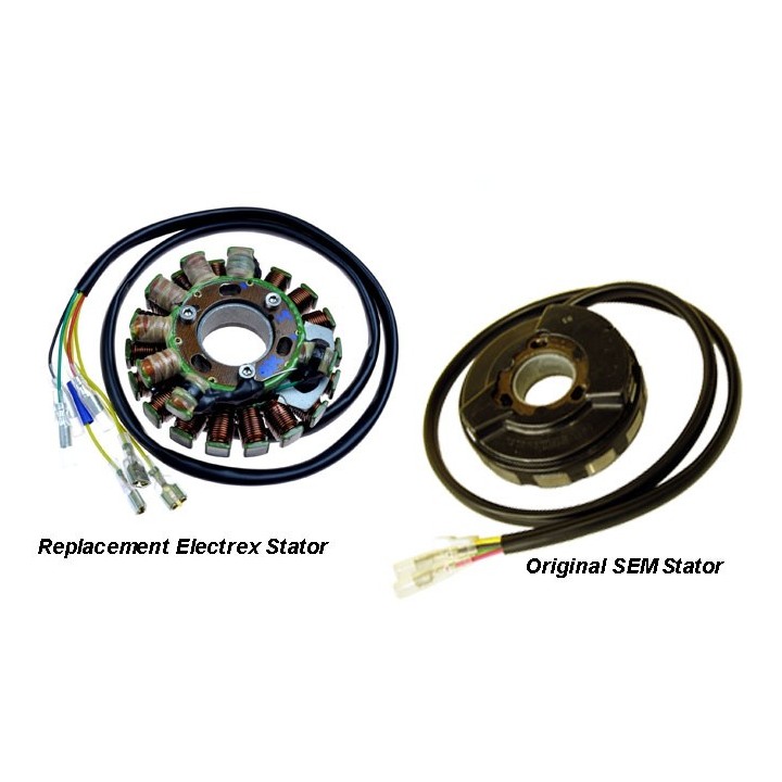 ELECTREX uzwojenie alternatora (stator) ze światłami ktm 400/600/620 '83-'99(LC4), husaberg do '99, husqvarna TE410/510