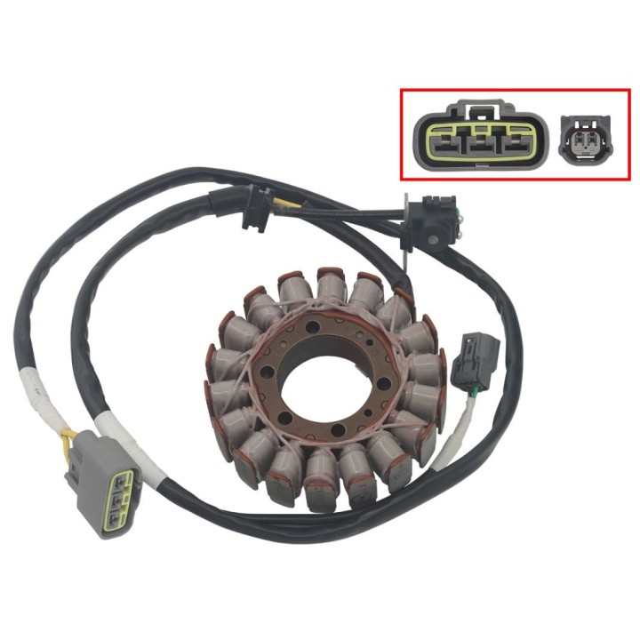BRONCO uzwojenie alternatora stator honda trx 420 '14-'23 (oem: 31120-HR3-A41, 31120-HR3-A42, 31120-HR3-HA1) (AT-01495)