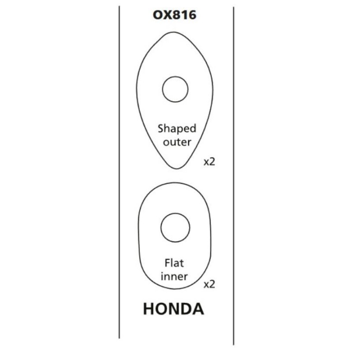 OXFORD oxford mocowanie (zaślepka) kierunkowskazu / kierunkowskazów honda - komplet