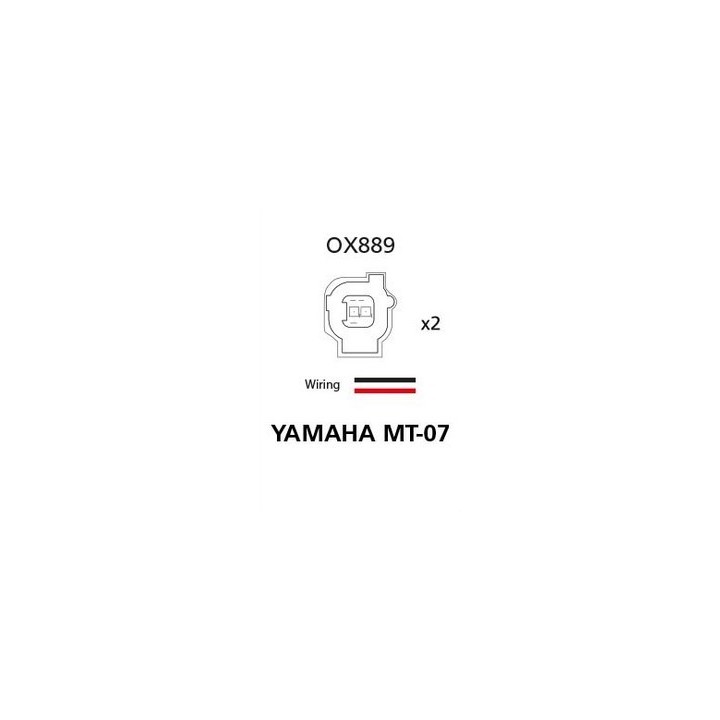 OXFORD złącze (przewód / przejściówka / kabel / przedłużacz) kierunkowskazów LED i żarówkowych do kostki oem yamaha MT-07