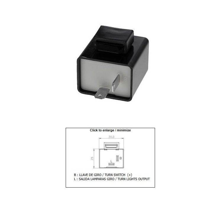 DZE przerywacz kierunkowskazów suzuki (6V) (38610-H23450H-000)