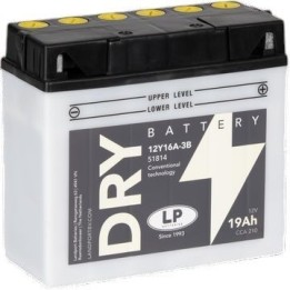 LANDPORT akumulator 12Y16A-3B (md 12Y16A-3B) 12V 19AH (cca 210) 186X82X171 obsługowy - elektrolit osobno (2) UE2019/1148
