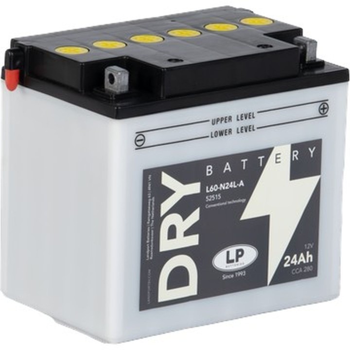 LANDPORT akumulator Y60-N24L-A (md L60-N24L-A) 12V 24AH 184X124X170 obsługowy - elektrolit osobno (2) UE2019/1148