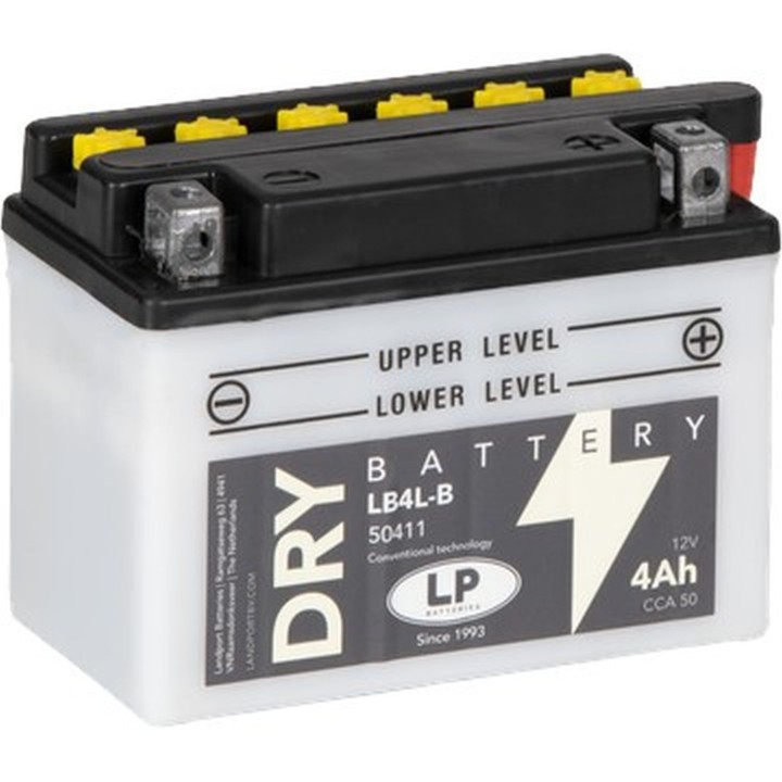 LANDPORT akumulator YB4L-B (md LB4L-B) 12V 4AH 120X70X92 (GB4LB) obsługowy - elektrolit osobno (6) UE2019/1148