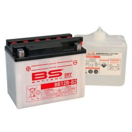 BS BATTERY BS akumulator BB12B-B2 (YB12B-B2) 12V 12AH 160X80X160 obsługowy - elektrolit osobno (155A) UE2019/1148 (4)