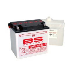 BS BATTERY BS akumulator B60-N24L-A (Y60-N24L-A) 12V 28AH 184X124X175 obsługowy - elektrolit osobno 280A UE2019/1148 (310539) (…